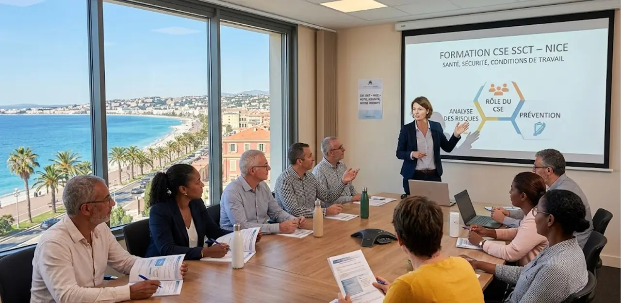 Formation CSE en santé sécurité et conditions de travail (SSCT) à Nice (06)
