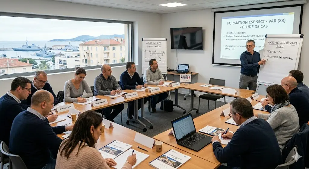 Formation CSE en santé sécurité et conditions de travail (SSCT) dans le Var (83)